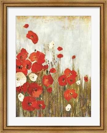 Framed Poppie in the Wind Print