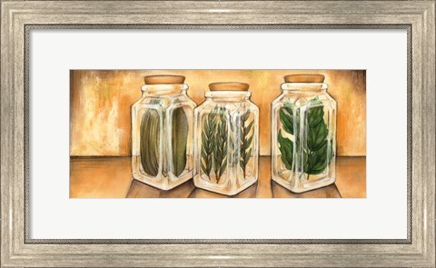 Framed Spice Jars II Print