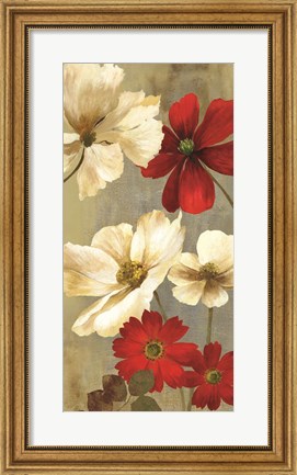 Framed Springerle Floral I Print