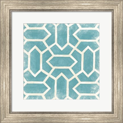 Framed Small Modern Symmetry V Print