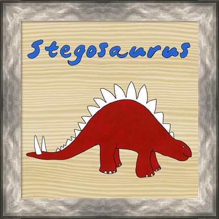 Framed Stegosaurus Print