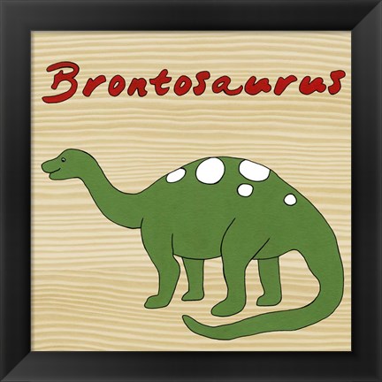 Framed Brontosaurus Print