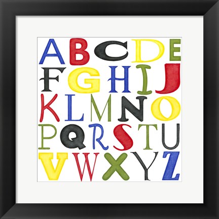 Framed Kid&#39;s Room Letters Print