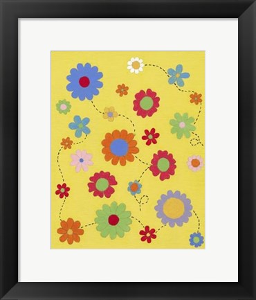 Framed Busy Blooms Print