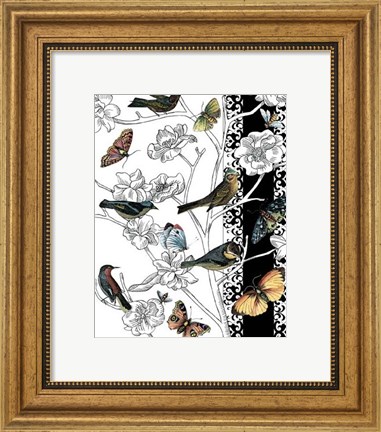 Framed Small Aviary II Print