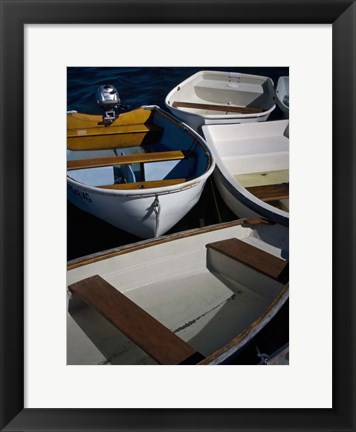 Framed Row Boats V Print