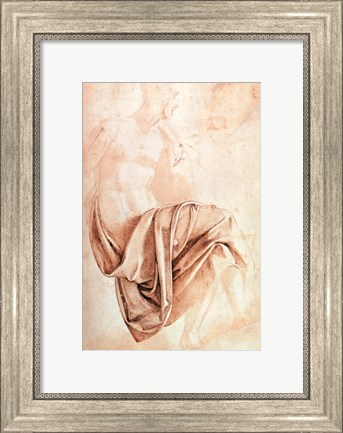 Framed Inv. 1887-5-2-118 Recto (W.10) Study of drapery Print