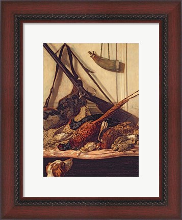 Framed Hunting Trophies, 1862 Print