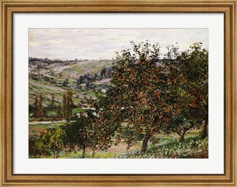 Framed Apple Trees near Vetheuil Print