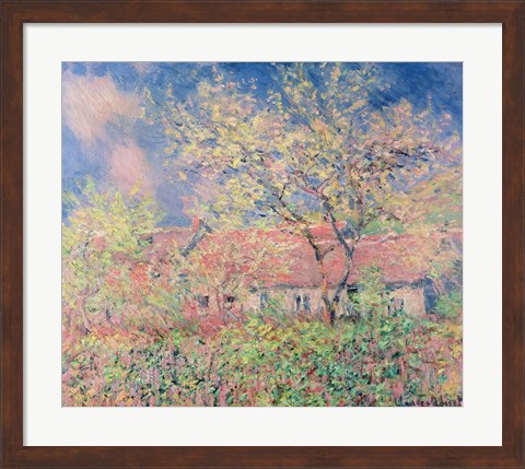 Framed Springtime at Giverny, c.1880 Print