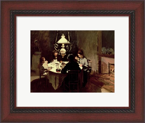 Framed Dinner, 1868-9 Print