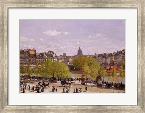 Framed Quai du Louvre, Paris, 1866-7 Print