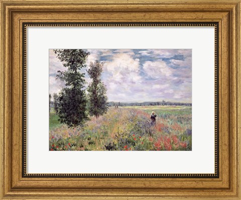 Framed Poppy field Print