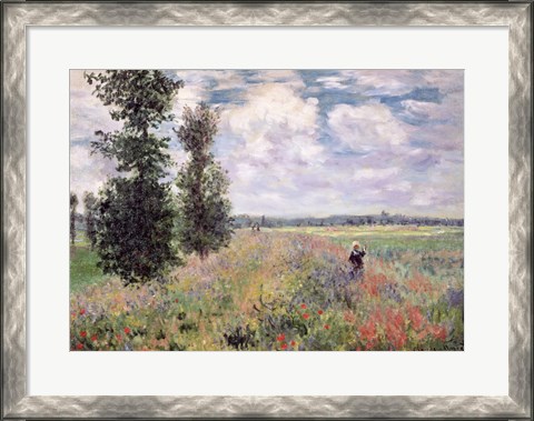 Framed Poppy field Print