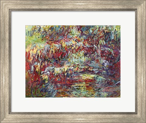 Framed Japanese Bridge at Giverny, 1918-24 Print