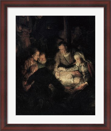 Framed Adoration of the Shepherds Print