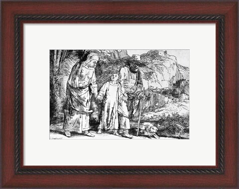 Framed Return from Egypt, or Jesus Christ Taken Back from the Temple, 1649 Print