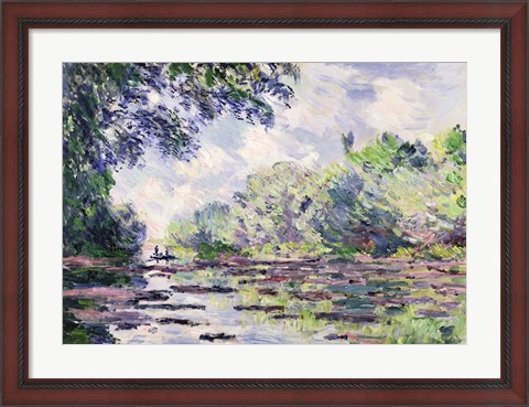 Framed Seine at Giverny, 1885 Print