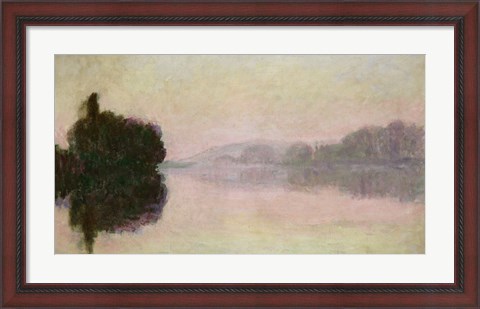 Framed Seine at Port-Villez, Evening Effect, 1894 Print