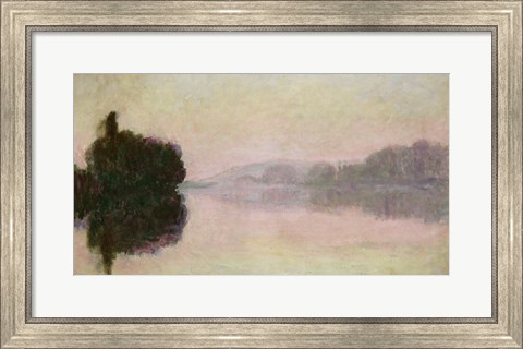 Framed Seine at Port-Villez, Evening Effect, 1894 Print