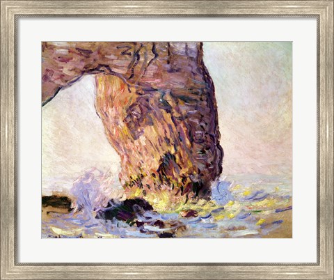 Framed Cliff at Etretat (La Manneporte) c.1883 Print