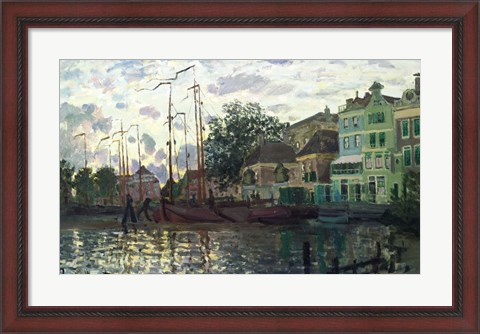 Framed Dam at Zaandam, Evening, 1871 Print