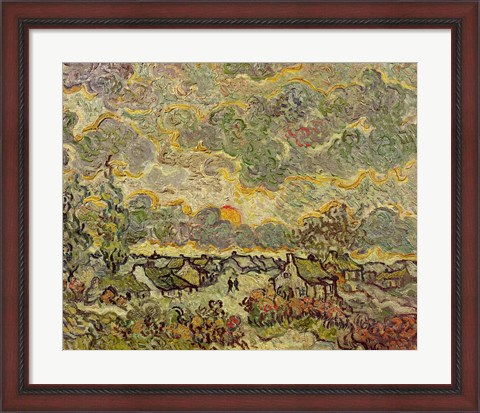 Framed Autumn landscape, 1890 Print