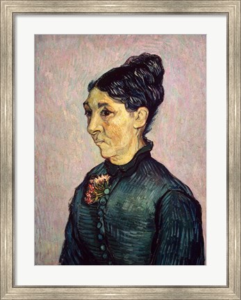 Framed Portrait of Madame Jeanne Lafuye Trabuc, 1889 Print