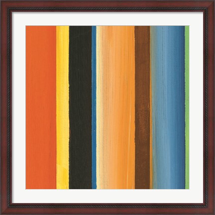 Framed Hampton Stripe II Print