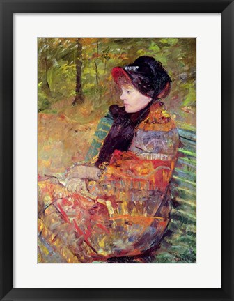 Framed Portrait of Mlle C. Lydia Cassatt, 1880 Print