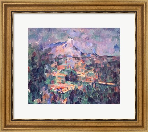 Framed Montagne Sainte-Victoire from Lauves Print