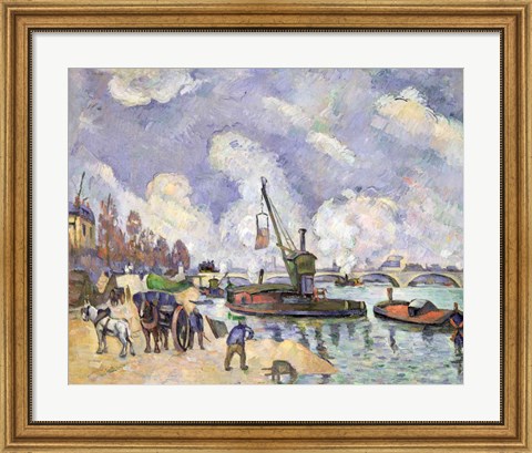 Framed Quai de Bercy, Paris Print