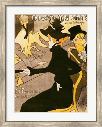 Framed Poster advertising &#39;Le Divan Japonais&#39;, 1892 Print