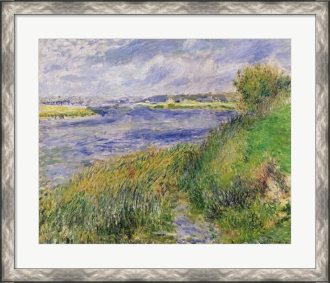 Framed Banks of the Seine, Champrosay, 1876 Print