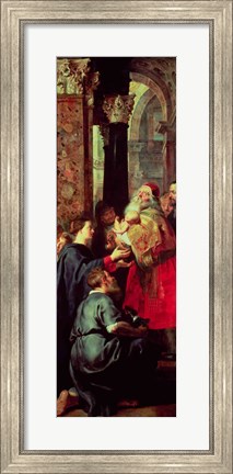 Framed Presentation in the Temple, right panel from the Descent from the Cross triptych Print