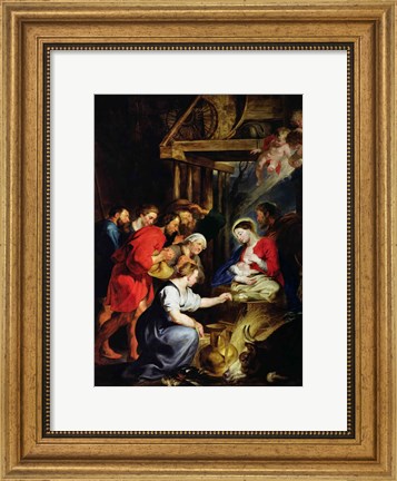 Framed Adoration of the Shepherds Print