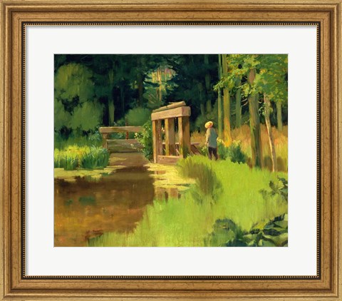 Framed In a Park Print