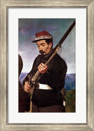 Framed Non Commissoned Officer holding his Rifle Print