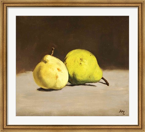 Framed Two Pears, 1864 Print