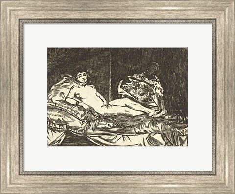 Framed Olympia, 1867 Print