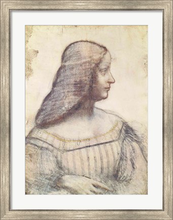 Framed Portrait of Isabella d&#39;Este Print