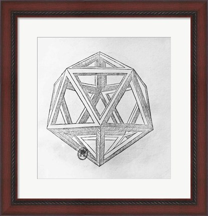 Framed Icosahedron Print