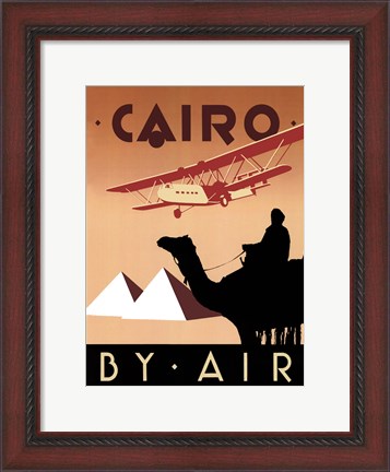 Framed Cairo by Air Print