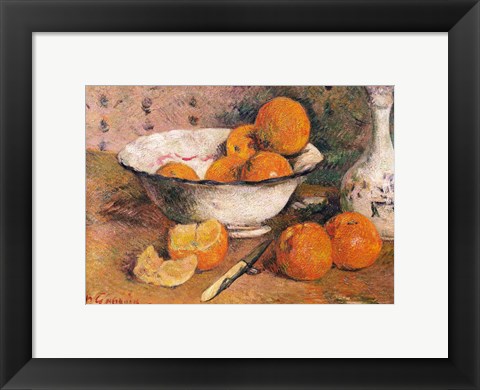 Framed Still life with Oranges, 1881 Print