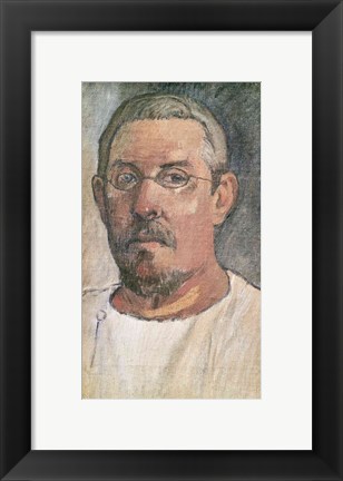 Framed Self portrait, 1902 Print