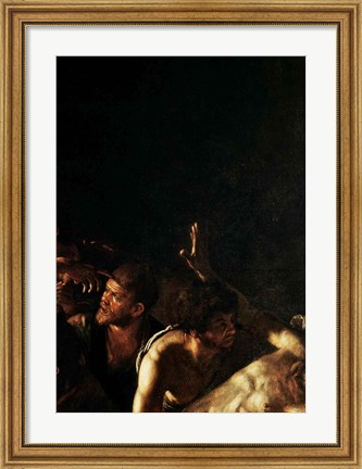 Framed Resurrection of Lazarus, Center Detail Print