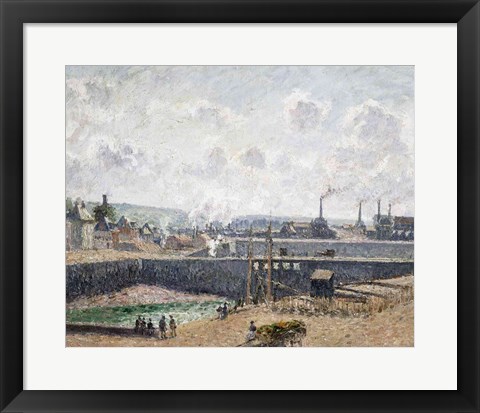 Framed Low Tide at Duquesne Docks, Dieppe, 1902 Print