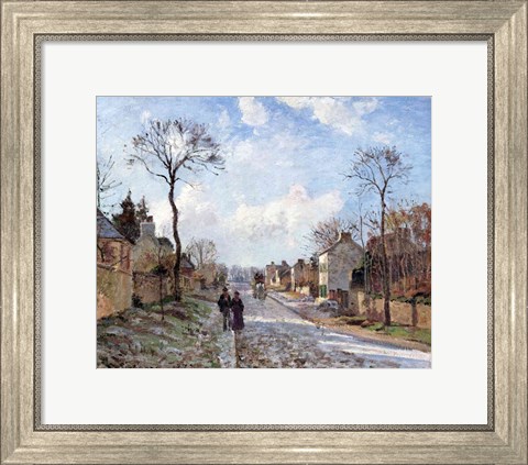Framed Road to Louveciennes, 1872 Print