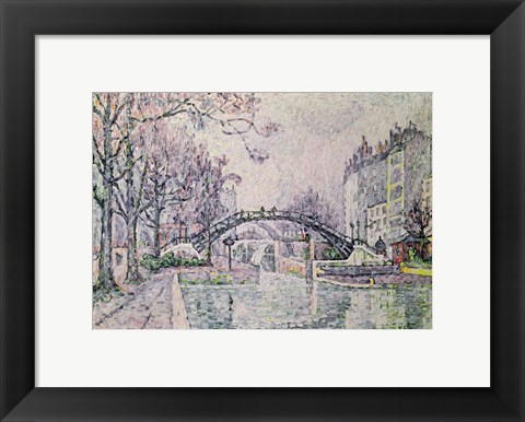 Framed Canal Saint-Martin, 1933 Print