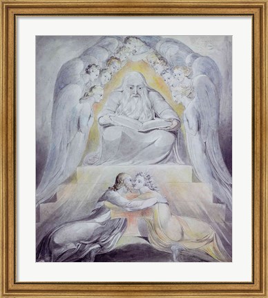 Framed Mercy and Truth are met together, Righteousness and Peace have kissed each other Print